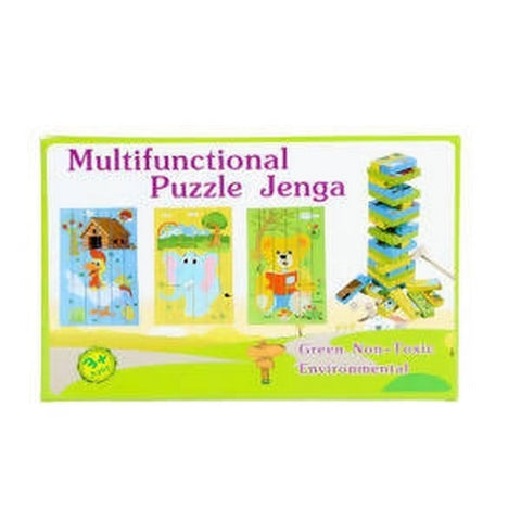 Wooden Multifunctional Jenga Puzzle - EKT3361