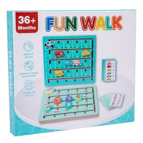 Wooden Colorful Fun Walk Maze - EKT3362