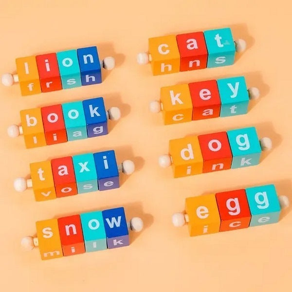 Wooden Word Memory Rack - EKT3363