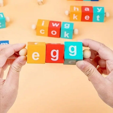 Wooden Word Memory Rack - EKT3363