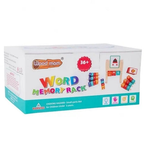 Wooden Word Memory Rack - EKT3363