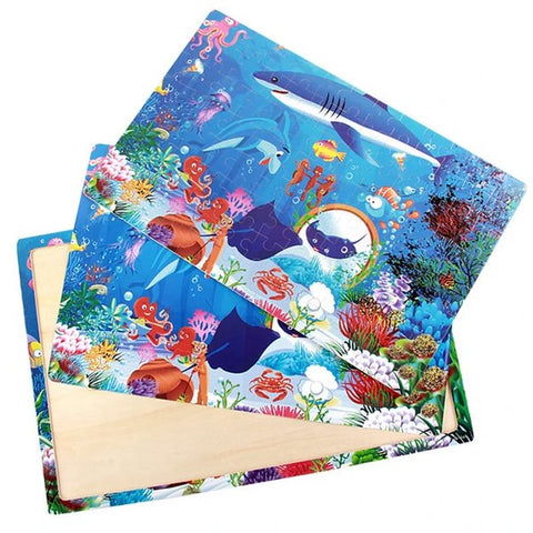 Wooden Big Jigsaw Puzzle With Picture 1Pc Random Design Will Be Shipped - EKT3366