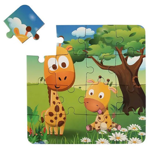 3 In 1 Leveled Puzzle Animal - EKT3368