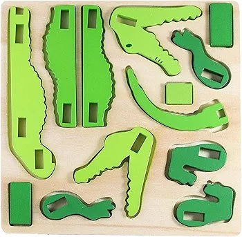 Wooden 3D Puzzle Crocodile - EKT3397