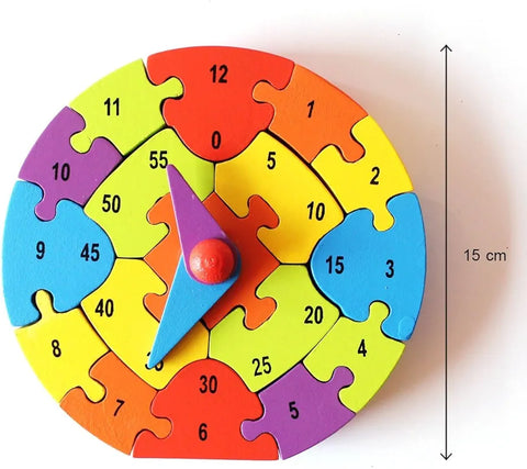 Wooden Clock Puzzle - EKT3406