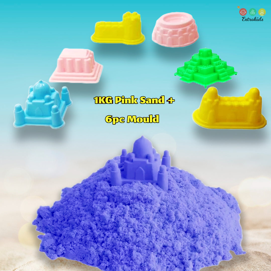 Kids Kinetic Sand Making Creative Girls Making Figures Kinetic