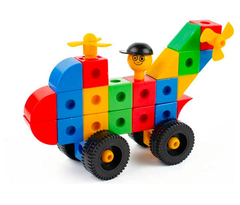 Inter Locking Building Blocks Multi Color Blocks - EKT3491