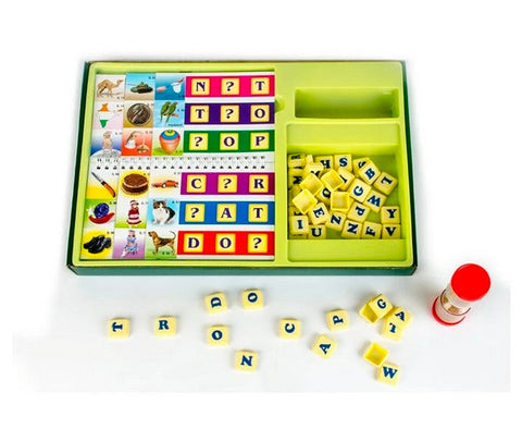 Missing Letters Educational Game for Kids with Sand Timer - EKT3494