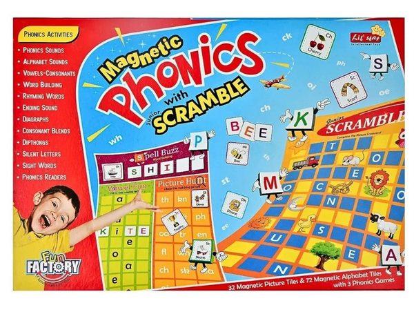 Magnatic Phonics Spelling , Reading , Writing Game For Kids - EKT3497