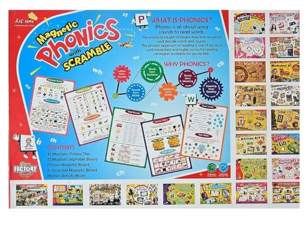 Magnatic Phonics Spelling , Reading , Writing Game For Kids - EKT3497