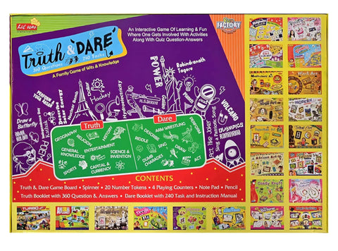 Truth & Dare Board Game - 360 Questions 240 Tasks - EKT3502