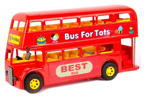 Double Decker Friction Toy Bus - EKT3504