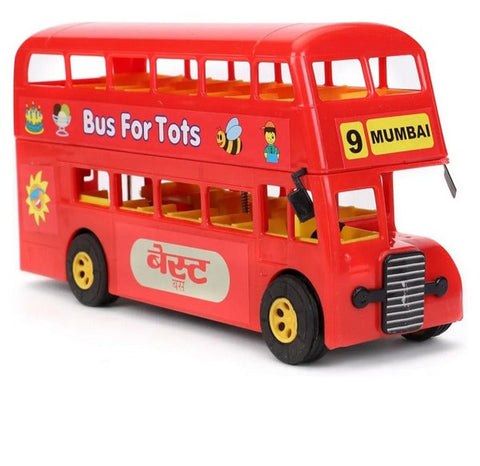 Double Decker Friction Toy Bus - EKT3504
