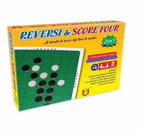 2 in 1 Reversi and Score Four A Fun Family Game, Box - EKT3520