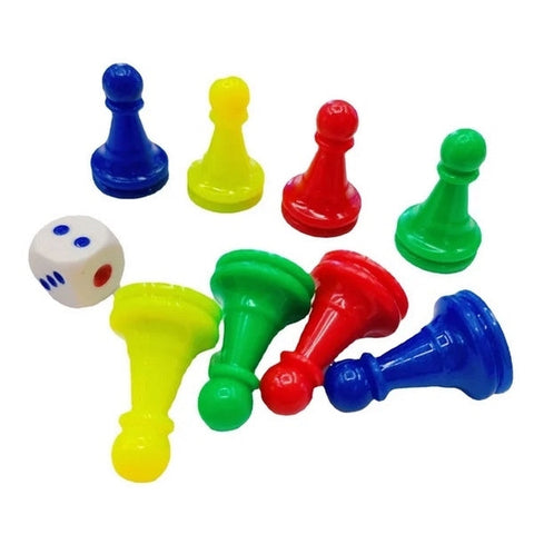 Colorful Mini Pegs And Dice - EKT3531