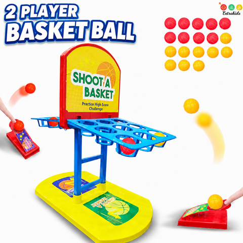 2 Player Indoor Basket Ball Game 1 pc Random Design Will Be Shipped - EKT3549