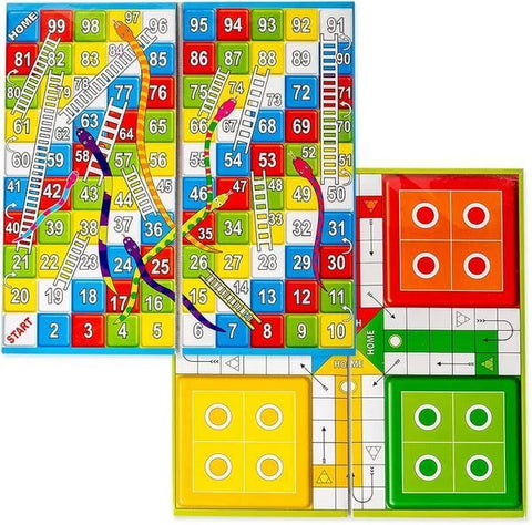 Ludo With Snake And Lader 2 In 1 Board Game - EKT3560