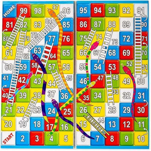 Ludo With Snake And Lader 2 In 1 Board Game - EKT3560