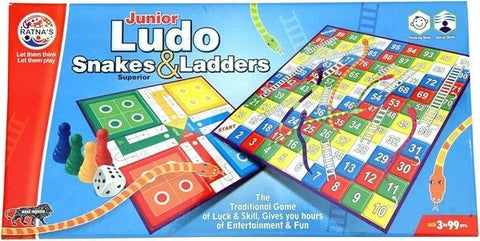 Ludo With Snake And Lader 2 In 1 Board Game - EKT3560