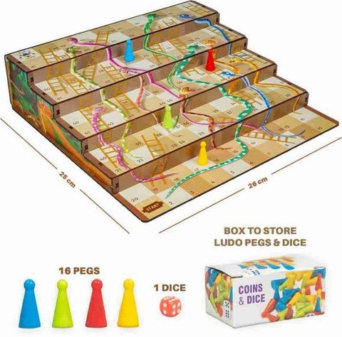 3D Snake And Ladder Family Games - EKT3591