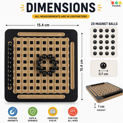Wooden Mini Magnet Battle Game - EKT3610