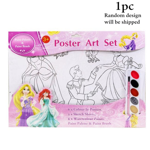 Poster Art Set With Painting Palate 1Pc Random Design Will Be Shipped - EKT3613