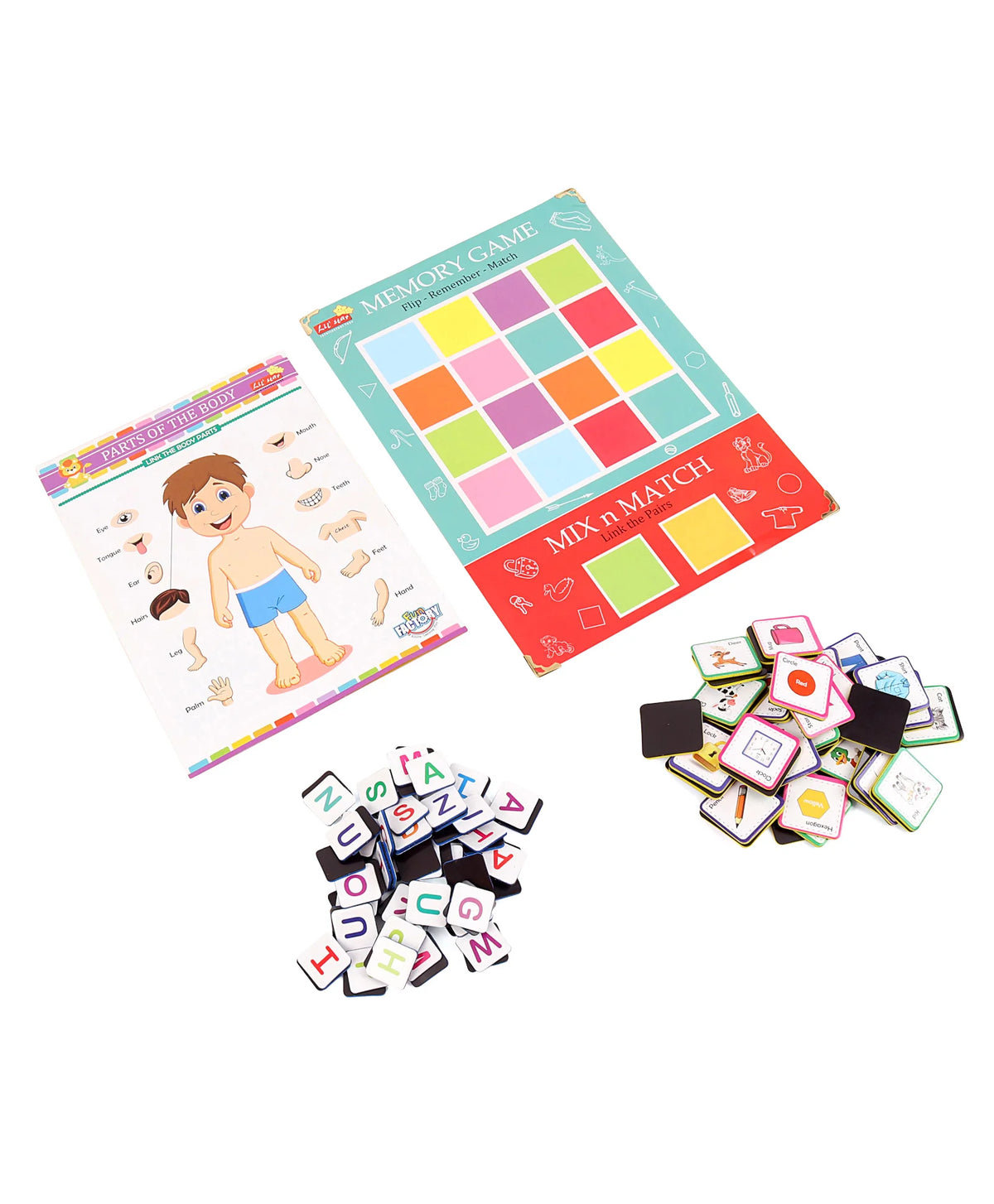 Kids Magnetic Learning Kit Mix And Match - EKT3618