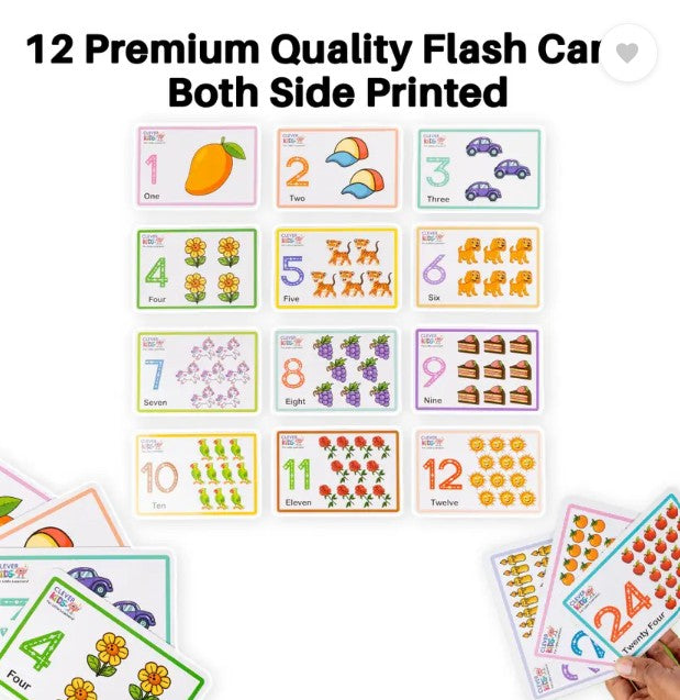 1 Number Flash Cards Set will be shipped - EKT3628