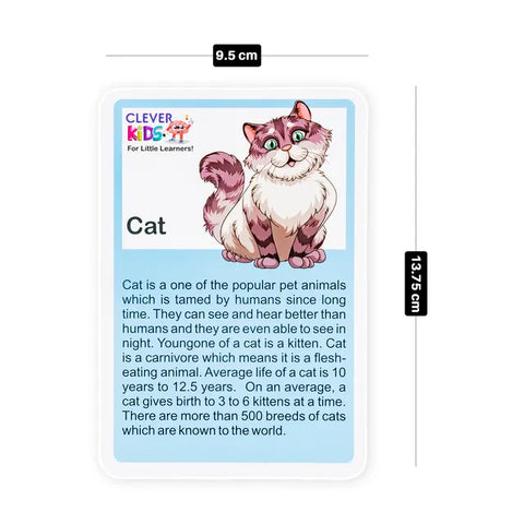 1 Animal Flash Cards Set will be shipped - EKT3629