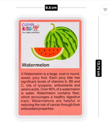 1 Fruits Flash Cards Set will be shipped - EKT3630