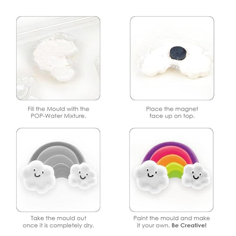 1 Classic Fridge Magnets Mould & Paint Kit will be shipped - EKT3636