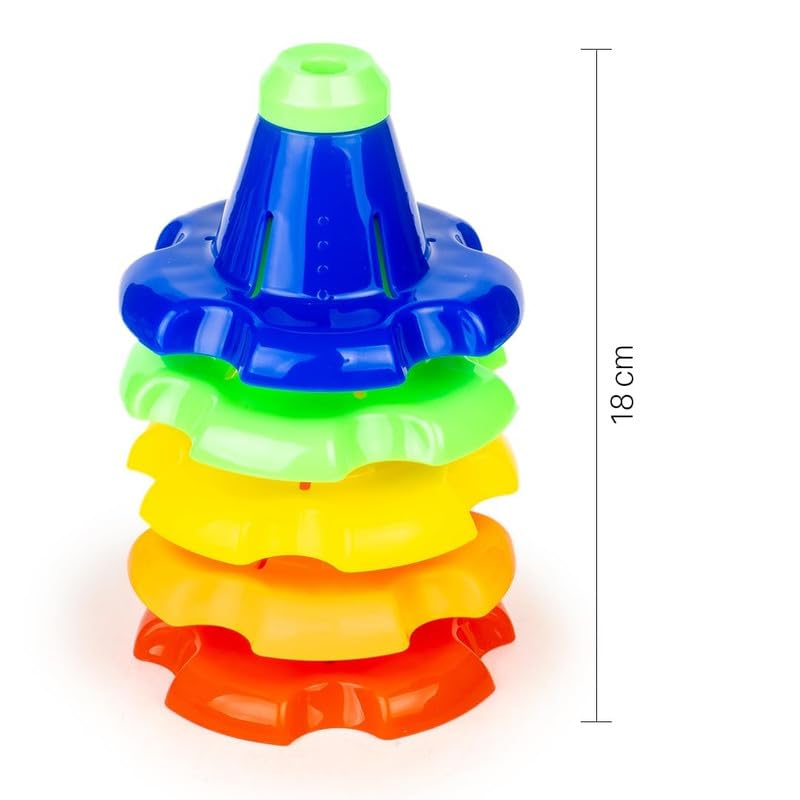 Shell Toy Spin Stack 1 Set of Stack-N-Spin Toys for Kids will be shipped - EKT3640 – Extrokids