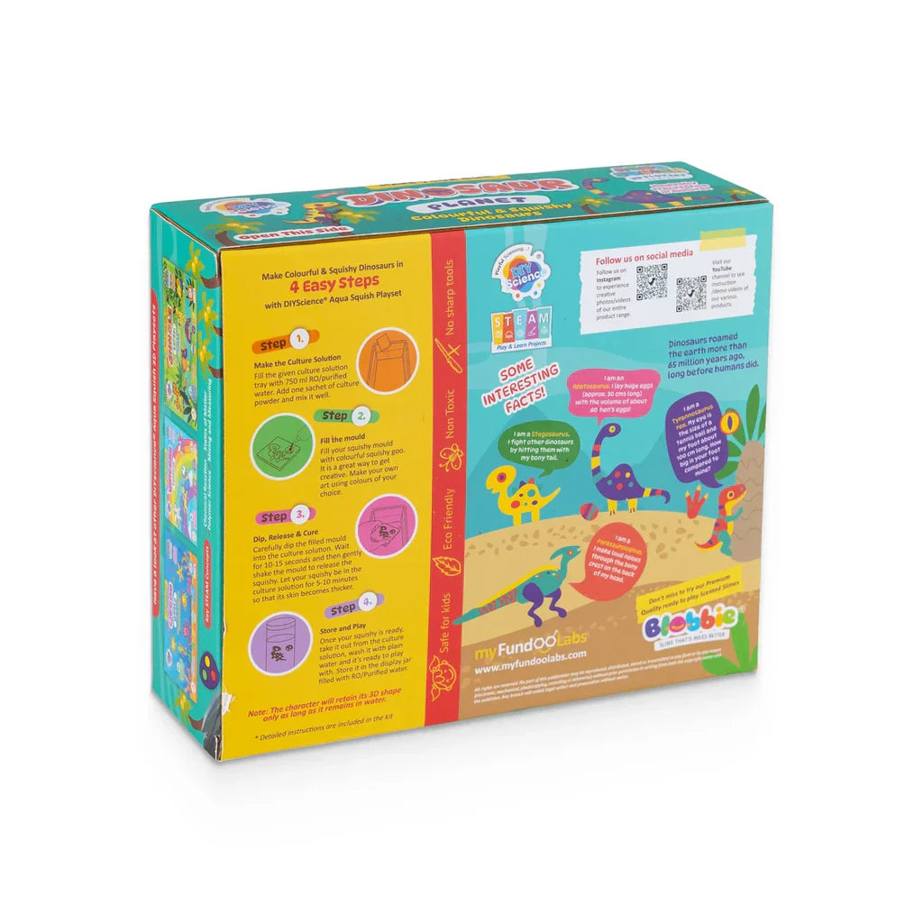 Dinosaur Planet Aqua Squish Kit for Kids 100% Safe & Non Toxic - EKT3661