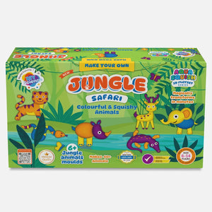 Jungle Safari Aqua Squish Kit for Kids 100% Safe & Non Toxic - EKT3662