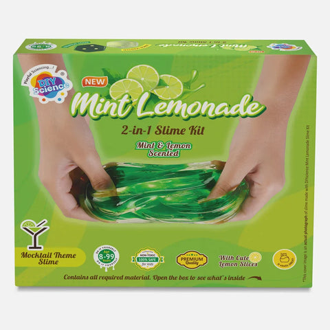 Mint Lemonade 2-in-1 Slime Kit for Kids 100% Safe & Non Toxic - EKT3666
