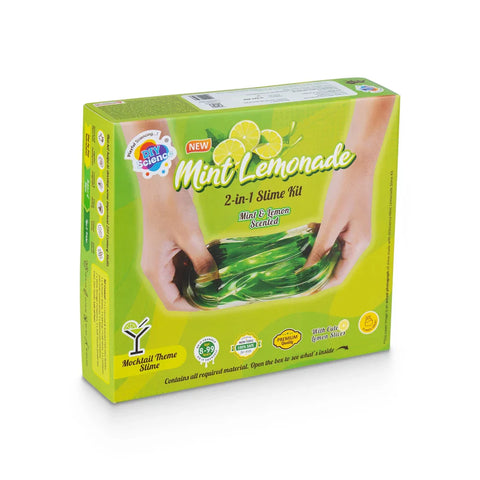 Mint Lemonade 2-in-1 Slime Kit for Kids 100% Safe & Non Toxic - EKT3666