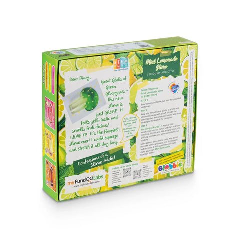 Mint Lemonade 2-in-1 Slime Kit for Kids 100% Safe & Non Toxic - EKT3666