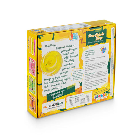 Pina Colada 2-in-1 Slime Kit for Kids 100% Safe & Non Toxic - EKT3667