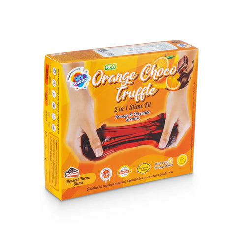 Orange Choco Truffle 2-in-1 Slime Kit for Kids 100% Safe & Non Toxic - EKT3668