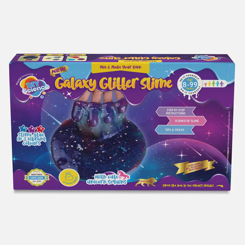 Galaxy Glitter Slime Kit for Kids for Kids 100% Safe & Non Toxic - EKT3674