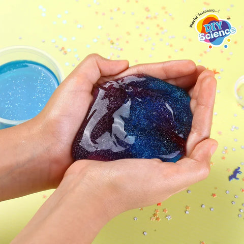 Galaxy Glitter Slime Kit for Kids for Kids 100% Safe & Non Toxic - EKT3674