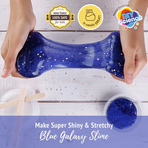 Blue Galaxy Slime Kit for Kids 100% Safe & Non Toxic - EKT3675