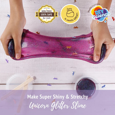 Unicorn Glitter Slime Kit for Kids 100% Safe & Non Toxic - EKT3676