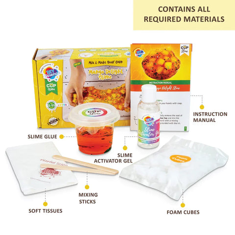 Mango Delight Slime Kit 100% Safe & Non Toxic - EKT3677