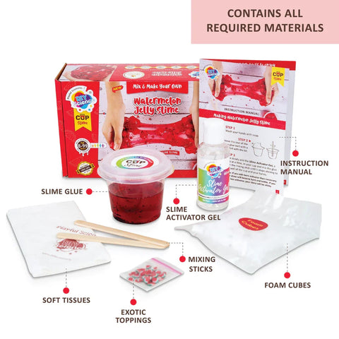 Watermelon Jelly Slime Kit for Kids 100% Safe & Non Toxic - EKT3678