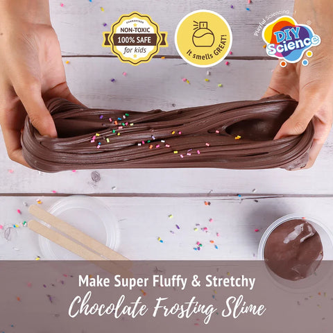 Chocolate Frosting Slime Kit for Kids 100% Safe & Non Toxic - EKT3680
