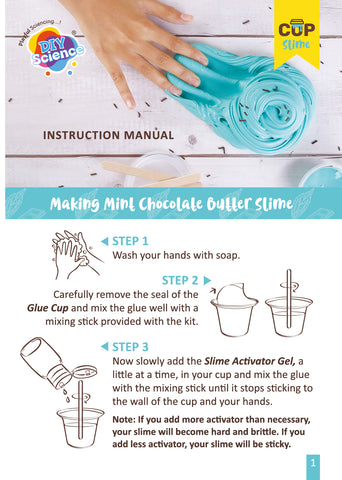 Mint Chocolate Butter Slime Kit for Kids 100% Safe & Non Toxic - EKT3681