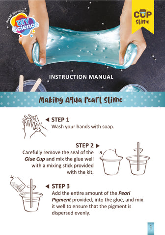Aqua Pearl Slime Kit for Kids 100% Safe & Non Toxic - EKT3682