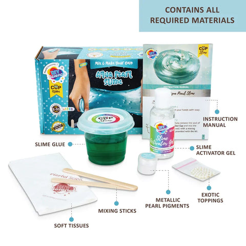 Aqua Pearl Slime Kit for Kids 100% Safe & Non Toxic - EKT3682