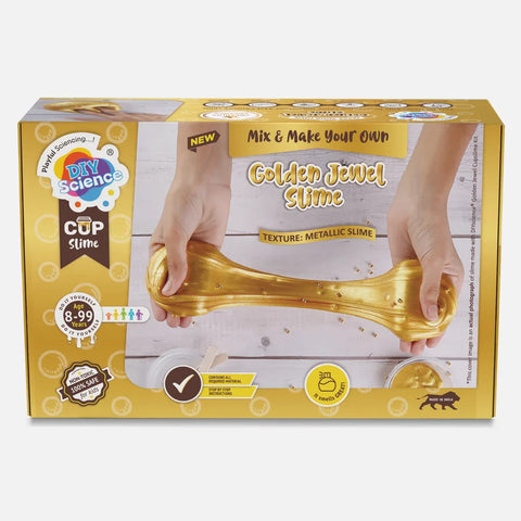 Golden Jewel Slime Kit for Kids 100% Safe & Non Toxic - EKT3683
